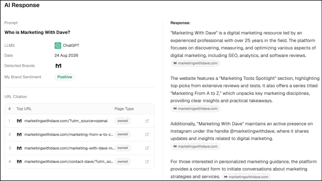Marketing with Dave logo on a digital marketing website, highlighting SEO, content marketing, and online advertising strategies for business growth.