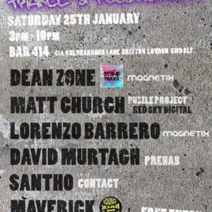 Matt Church at Magnetix, Bar 414 (Flyer Front)
