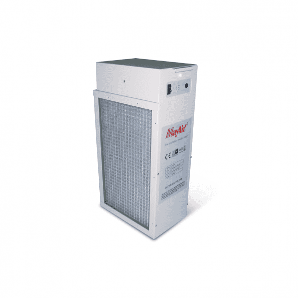 Electrostatic air purifier for commercial and industrial air cleaning by MayAir Group, designed to eliminate airborne pollutants and improve indoor air quality.