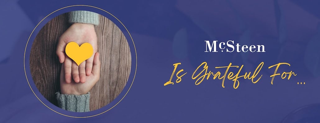 McSteen is grateful for... title image.