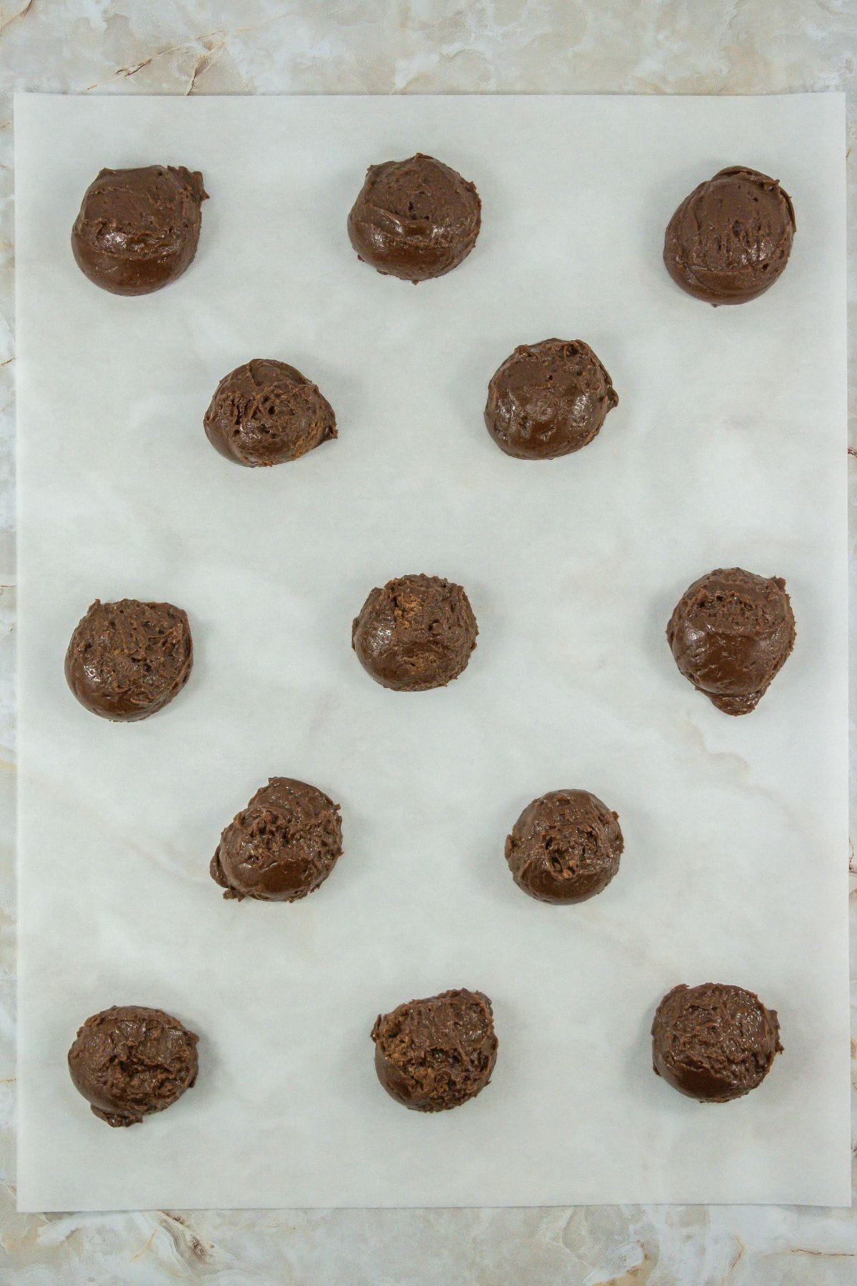3 Ingredient Nutella Cookies ready to be bake