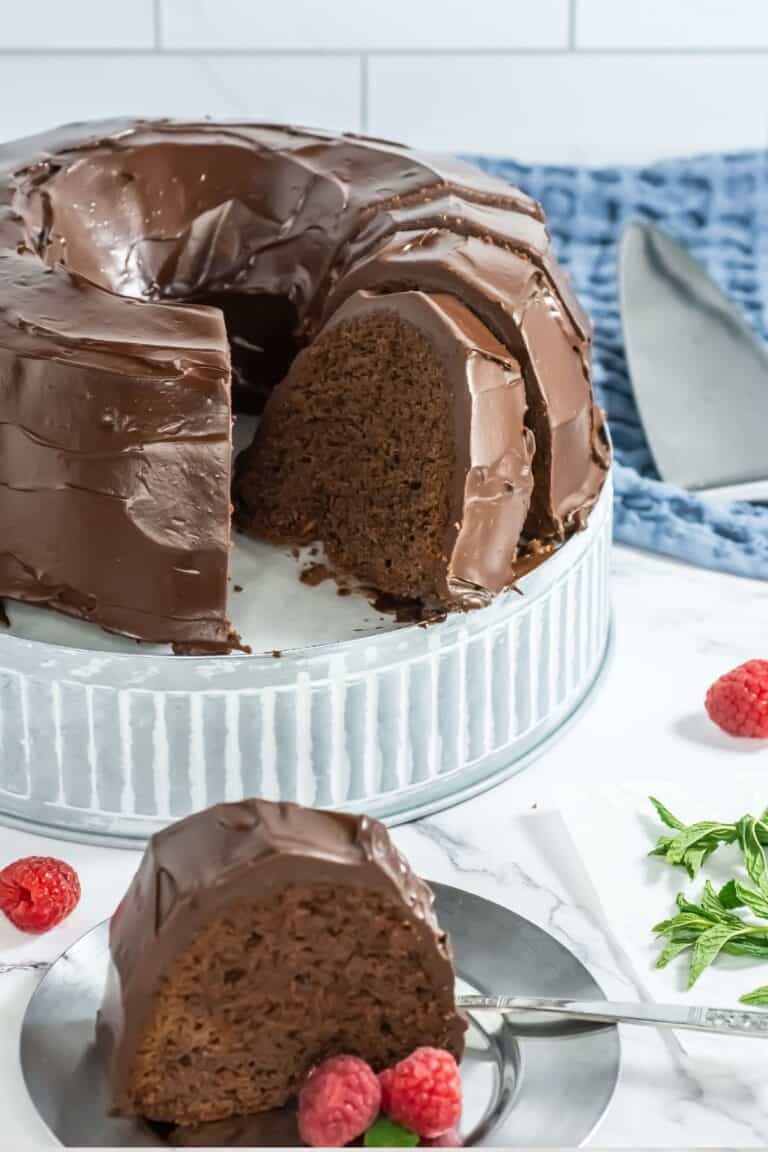 Chocolate Pudding Cake slice