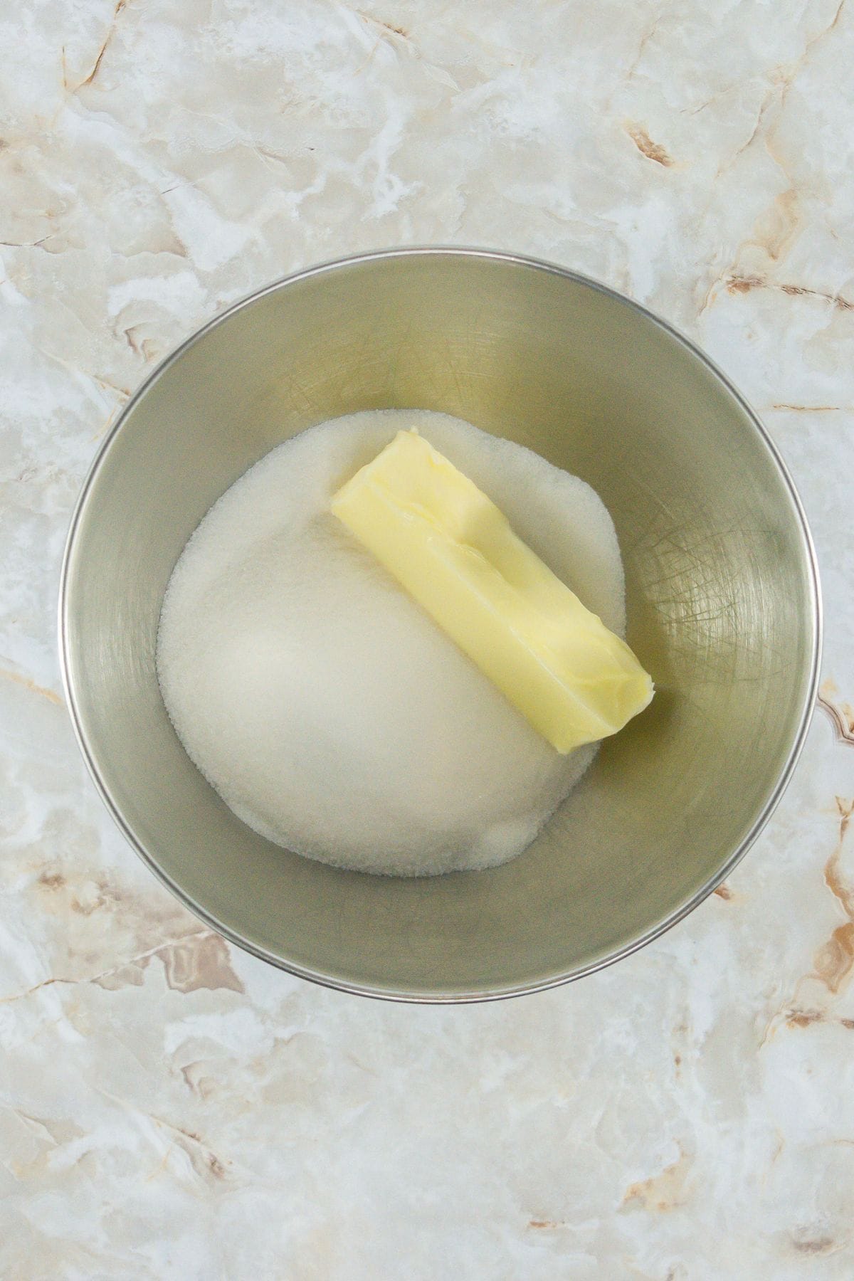 Sour Cream Cookies with the ingredients butter and sugar