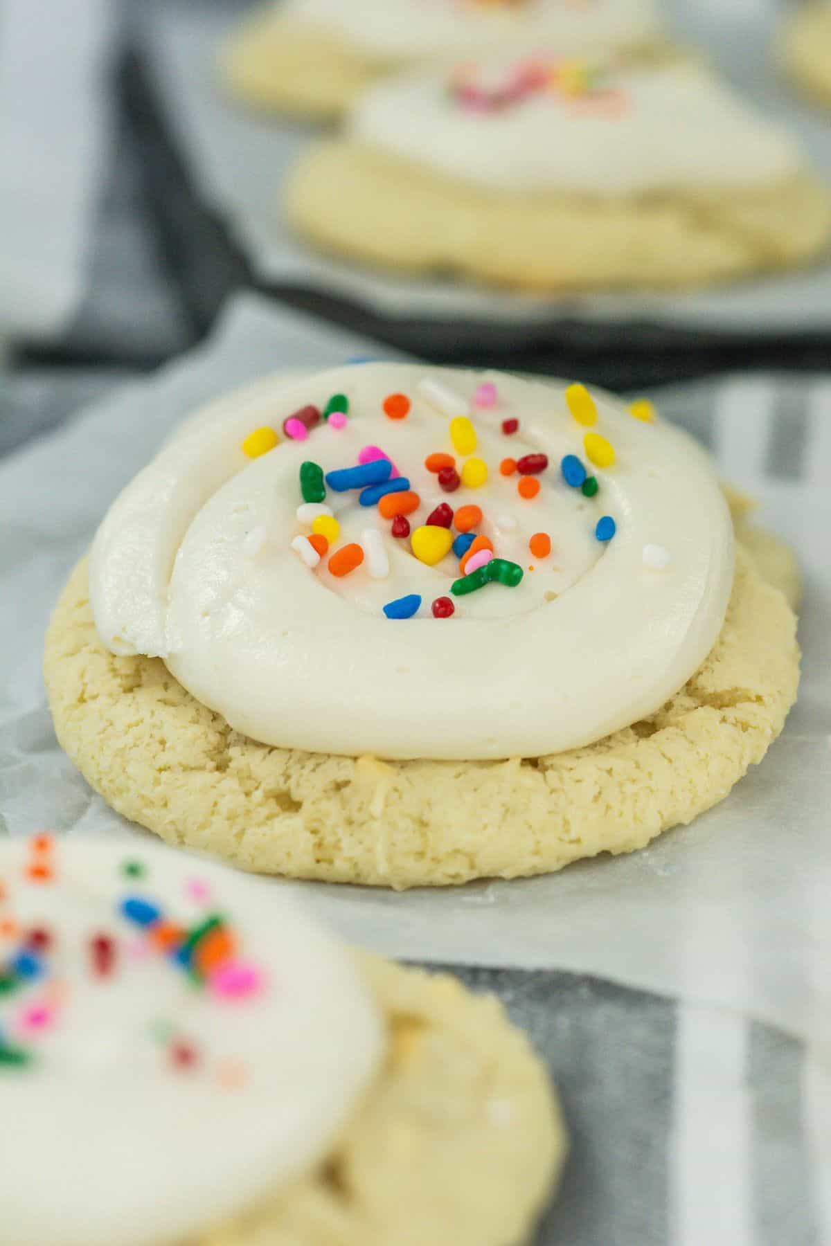 Sour Cream Cookies with the frosting