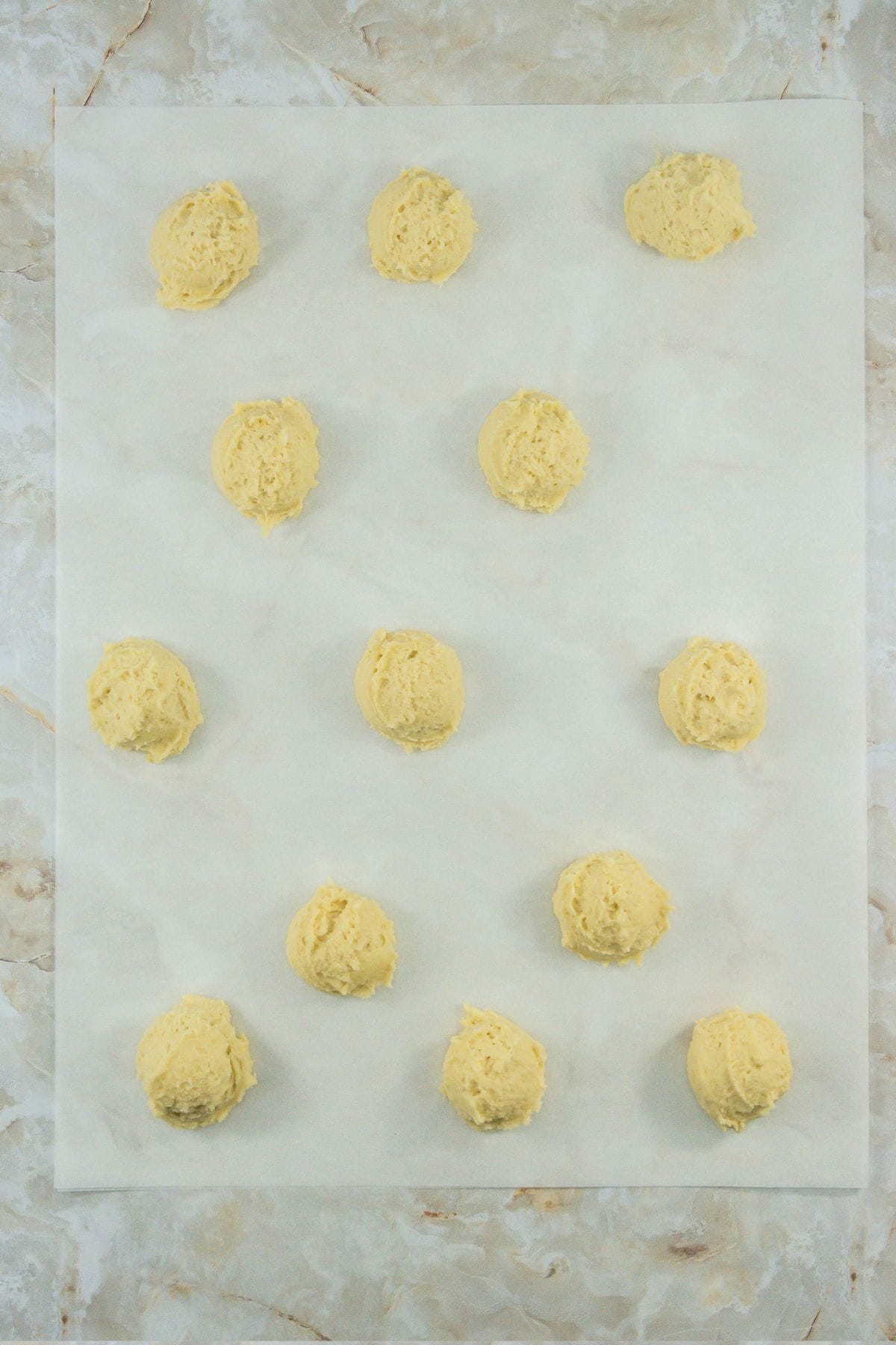 Sour Cream Cookies ready for baking