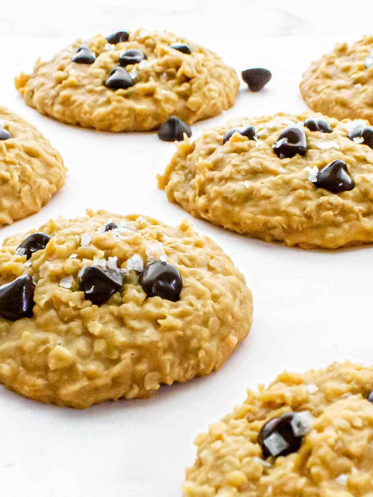 A detailed shot of the soft, chewy texture and toppings.