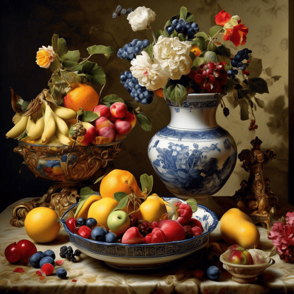 Still Life with a Bowl of Fruit – Michel Kikoine