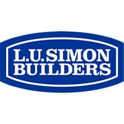L.U. Simon Builders logo on a white background.