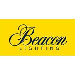 Beacon Lighting store exterior with illuminated signage and welcoming entrance at night.