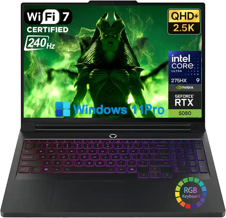 83F5006HUS Lenovo Legion 7i U9-275HX 64 Go 2 To 16,0 oled 240 Hz RTX5080 W11 liban