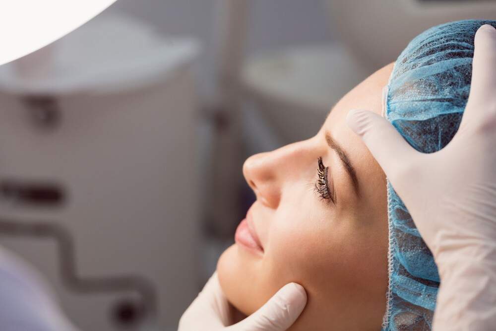 Image illustrating a patient who has undergone a mini-facelift in Albania