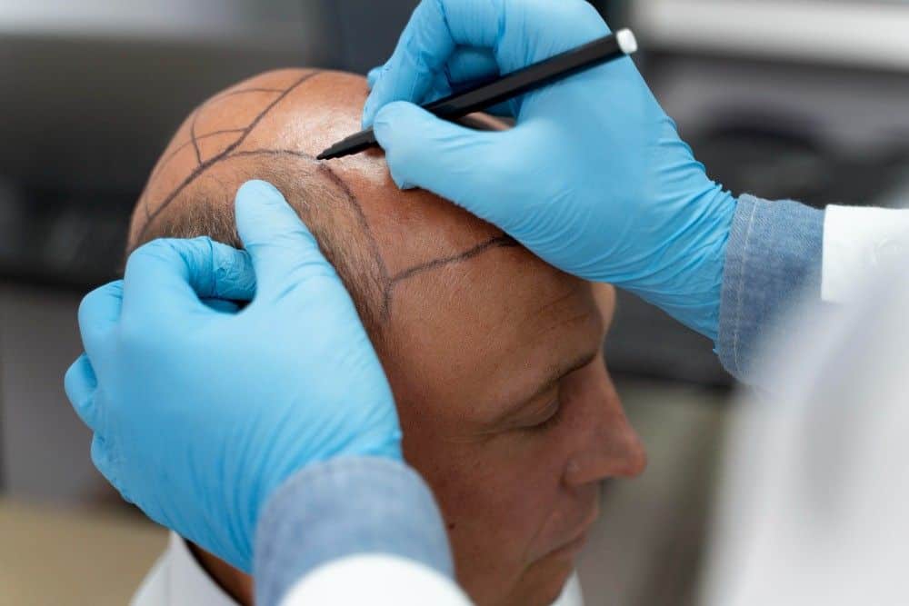 Cosmetic surgery procedure in Albania for men seeking aesthetic enhancements.