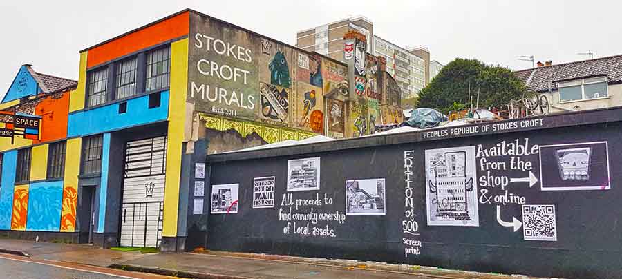 Discover the Cultural Quarter of Bristol to see the stunning street art and learn about how Stokes Croft Bristol has become the City's Hippest area and why the Bristol Street Art scene is so important here. #Bristol #StreetArt #VisitBritain