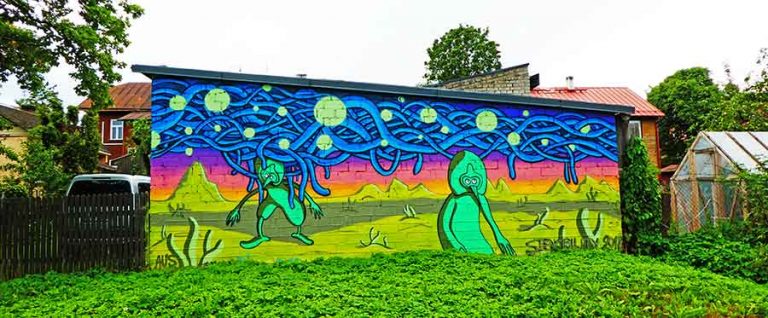 Estonia's Street Art Capital – Urban Art & The Tartu Graffiti Scene + Street Art Map with locations of this ever changing urban gallery. Tartu Graffiti - Estonias second largest city plays host to the nations street art hub. #graffiti #streetart #estonia #baltics #urbanart