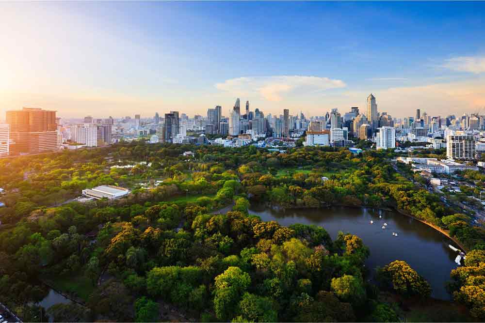 Best Bangkok Itinerary: 4 Days Guide to Thailand's Capital 9 Overhead view looking at Lumpini Park