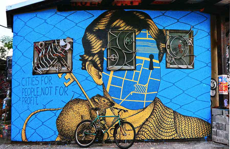 Metelkova Mesto the gritty underbelly of Slovenia & most visually stimulating district in Ljubljana. Find out more about Slovenia's most independent city and the street art in Ljubljana. Metelkova City is the cultural capital and hub of the Ljubljana street art scene. #Slovenia #Europe #StreetArt #Metelkova