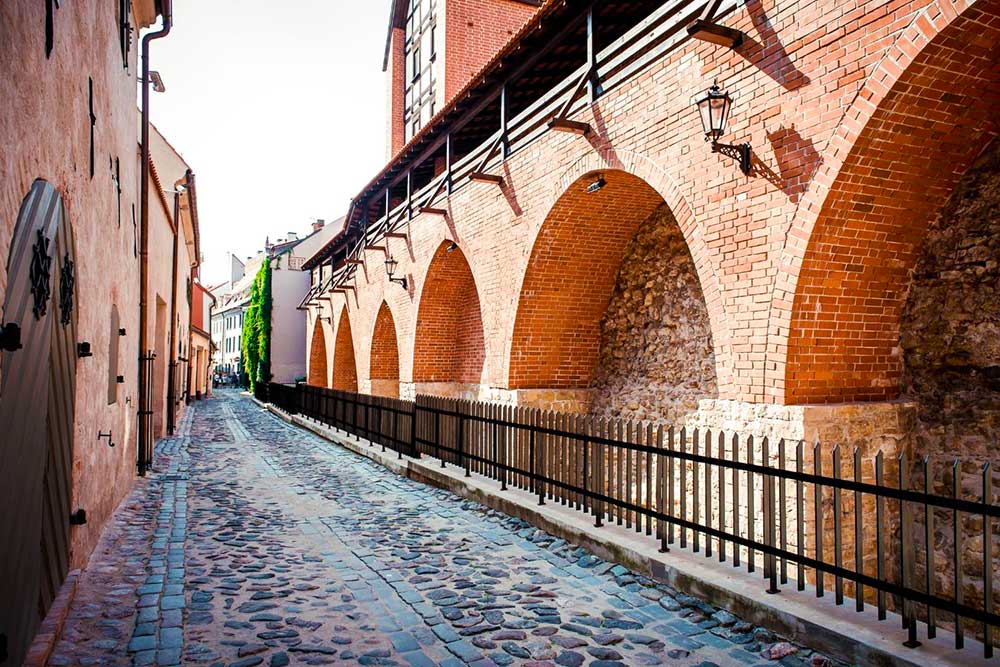 Best Riga 3 Days Itinerary: Exploring ‘Paris of the North’ 15 Old city walls in Riga with a cobble stoned floor.