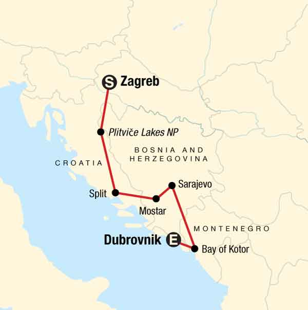 Visiting Croatia? Check out these Croatia Itinerary ideas for 8, 12, and 15 days. THE BEST small group tours to Croatia. They are perfect for solo travellers too, as there is NO SINGLE SUPPLEMENT CHARGE. | G Adventures Croatia | Croatia Guide | Vising Croatia | Croatia Highlights | Where to go in Croatia | Best things to see in Croatia #VisitCroatia #GAdventures #Balkans #Adriatic