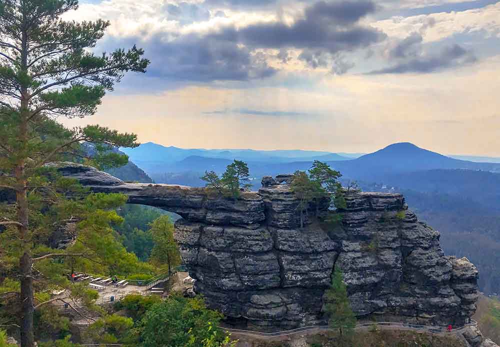 Stone archway at Bohemian Switzerland National Park.