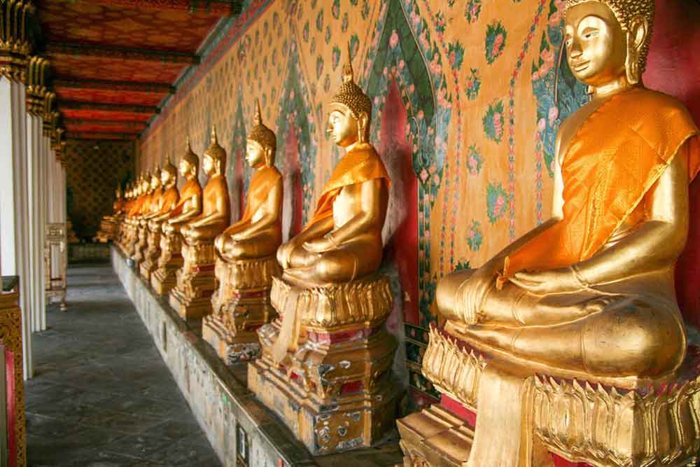 How to Spend a Month in Thailand: Best 1 Month in Thailand Itinerary 1 Golden Buddha in ancient Temple in Thailand