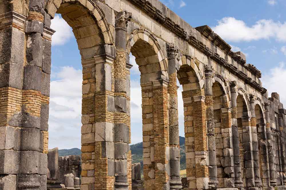 arches and ruins at Volubilis