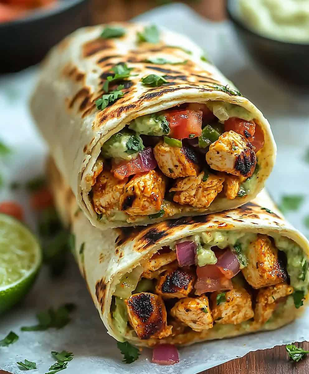 Chipotle Ranch Grilled Chicken Burrito