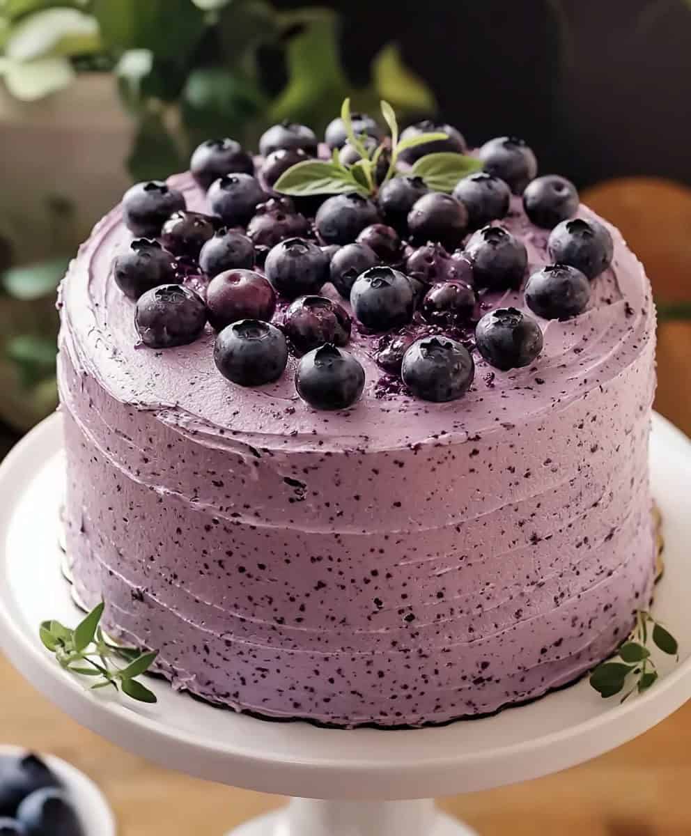 Blueberry Chiffon Cake