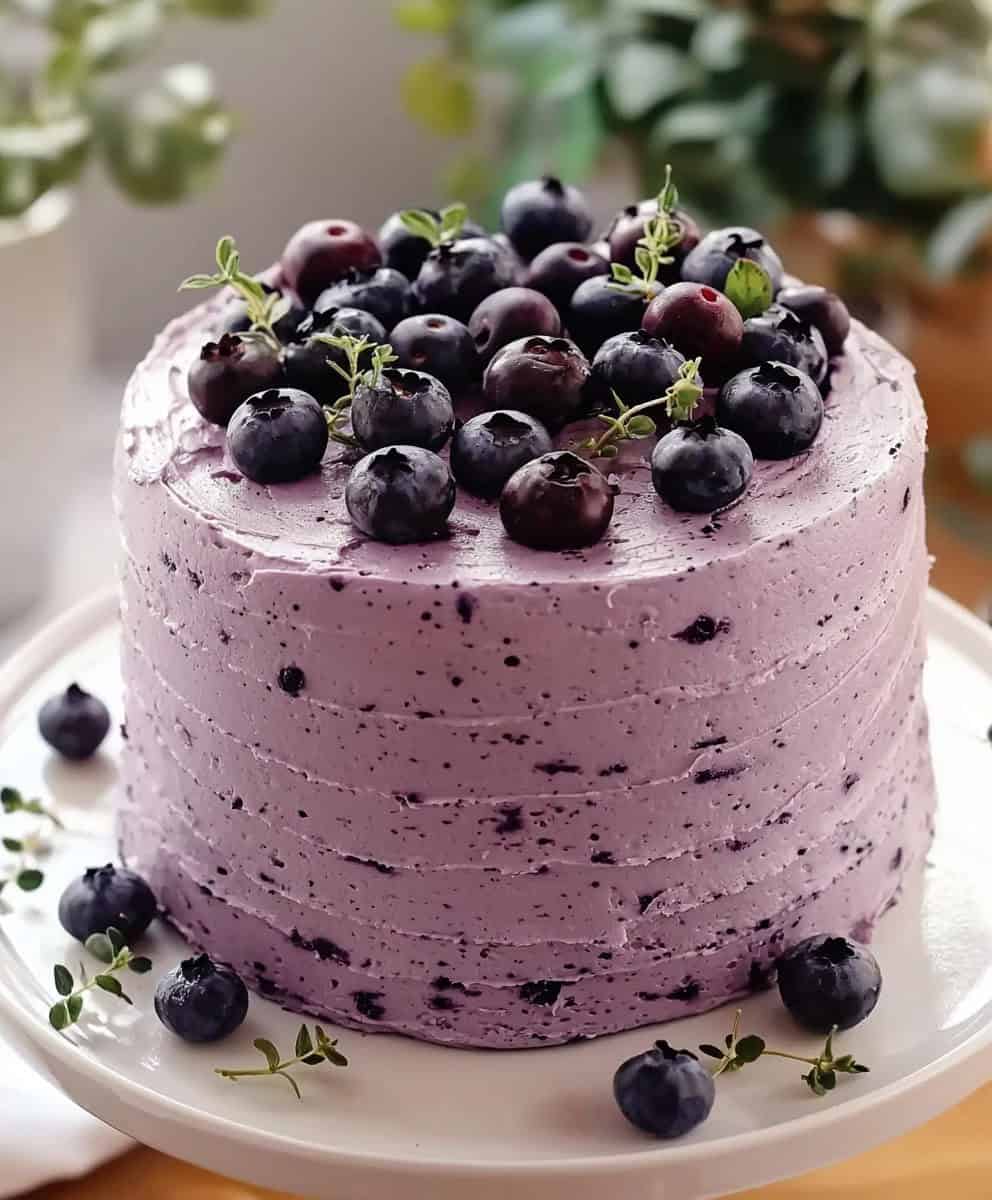 Blueberry Chiffon Cake
