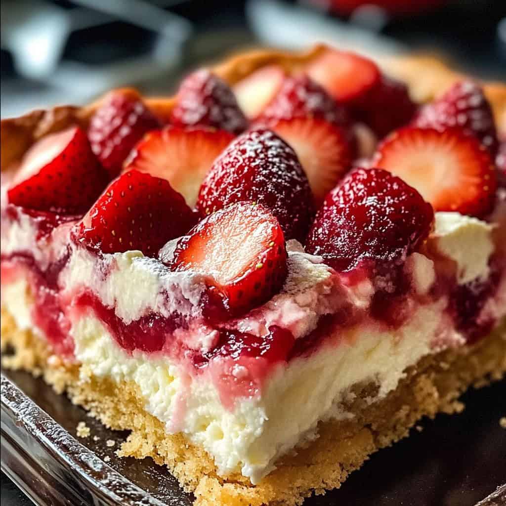 Strawberry Cheesecake Dump Cake