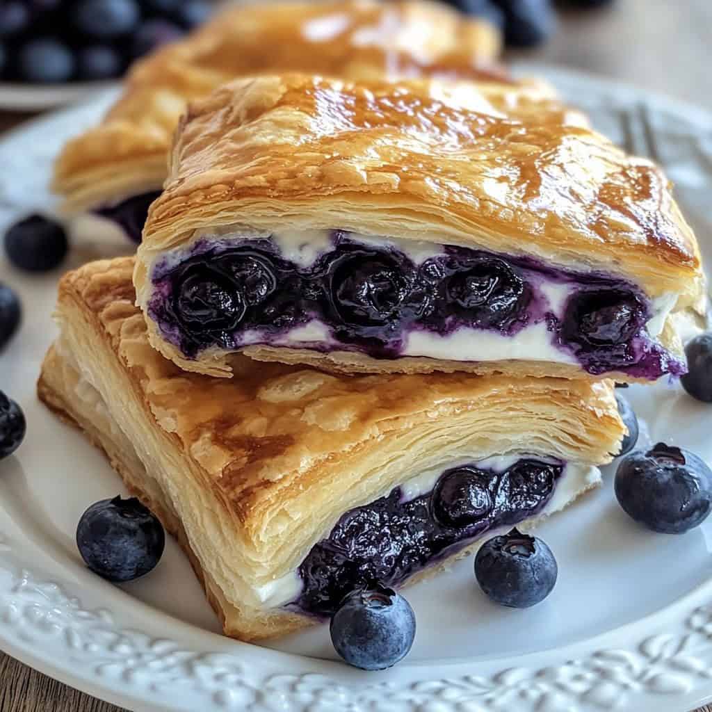Blueberry cream cheese pastry