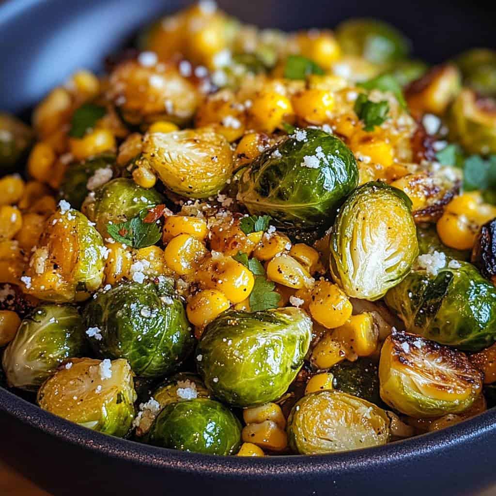 Mexican Street Corn Brussels Sprouts