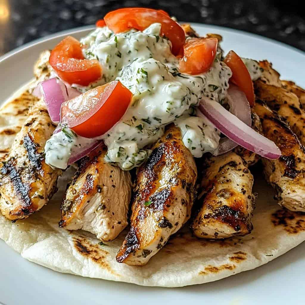 Greek Chicken Gyros