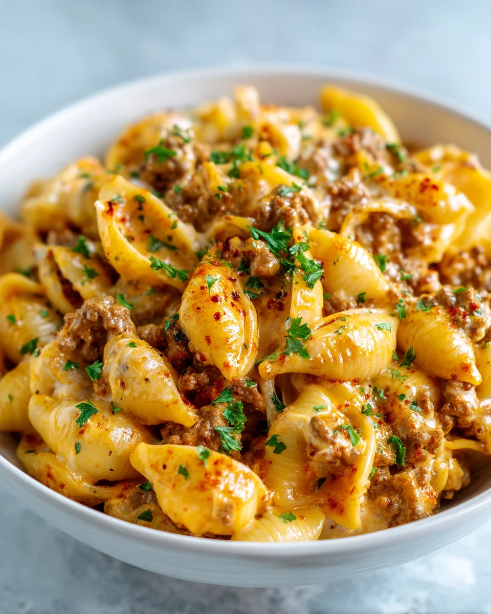 Creamy Beef & Shells: Irresistible Comfort Food Recipe
