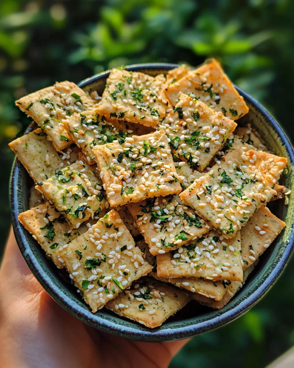 Crunchy Zucchini Herb Crackers: Easy, Healthy Baked Recipe