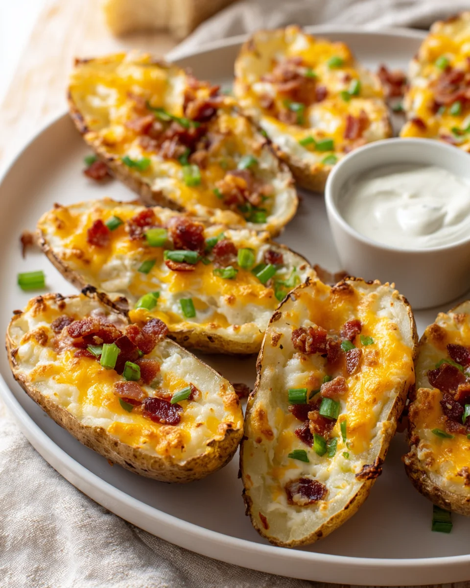Ultimate Stuffed Potato Skins: Cheesy, Crispy & Delicious!