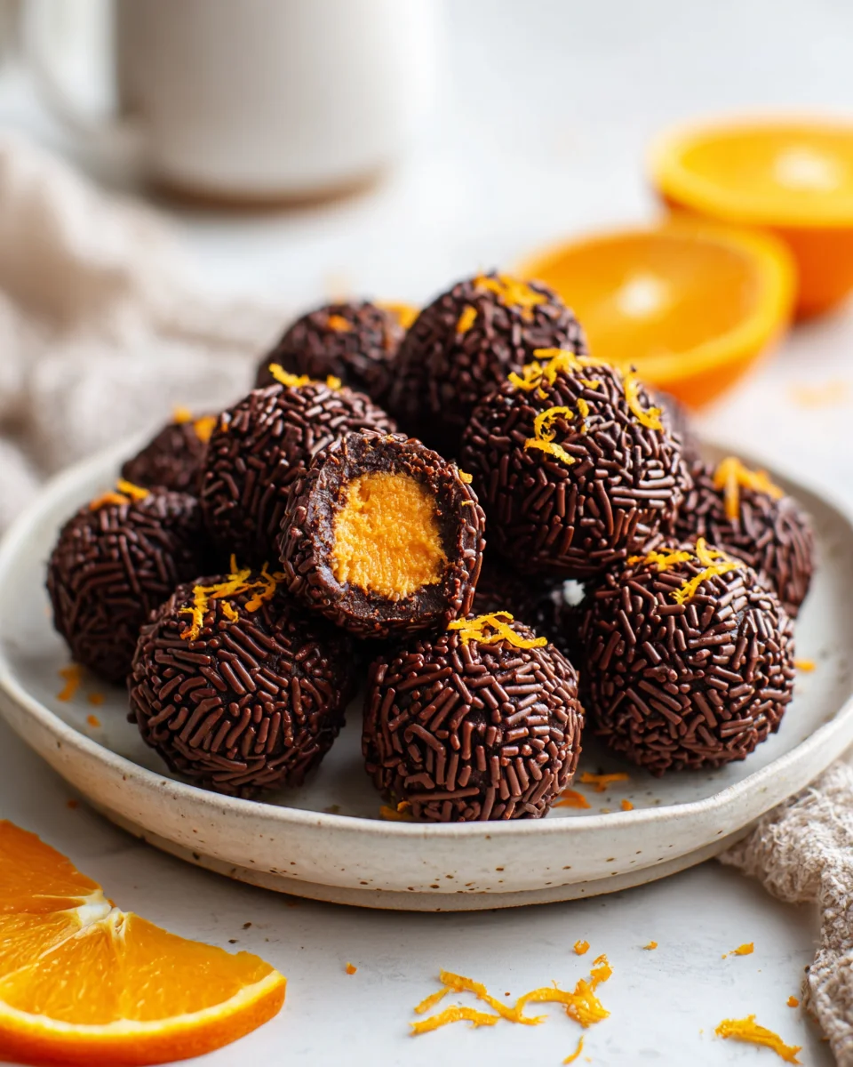 Juicy Orange Chocolate Truffles: Perfect Christmas Treat!
