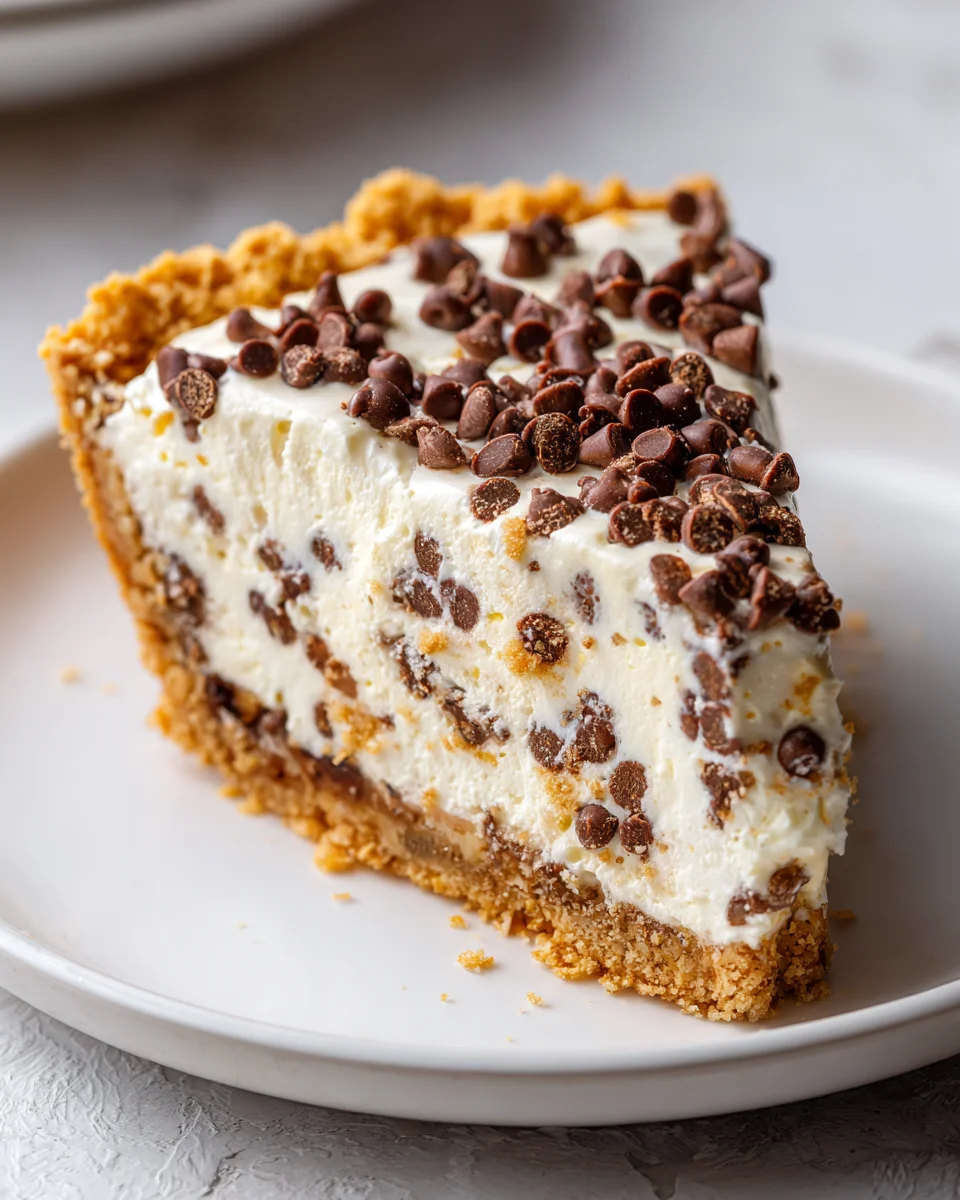 Rich Chocolate Chip Cannoli Pie: Creamy, Crunchy, Pure Heaven!