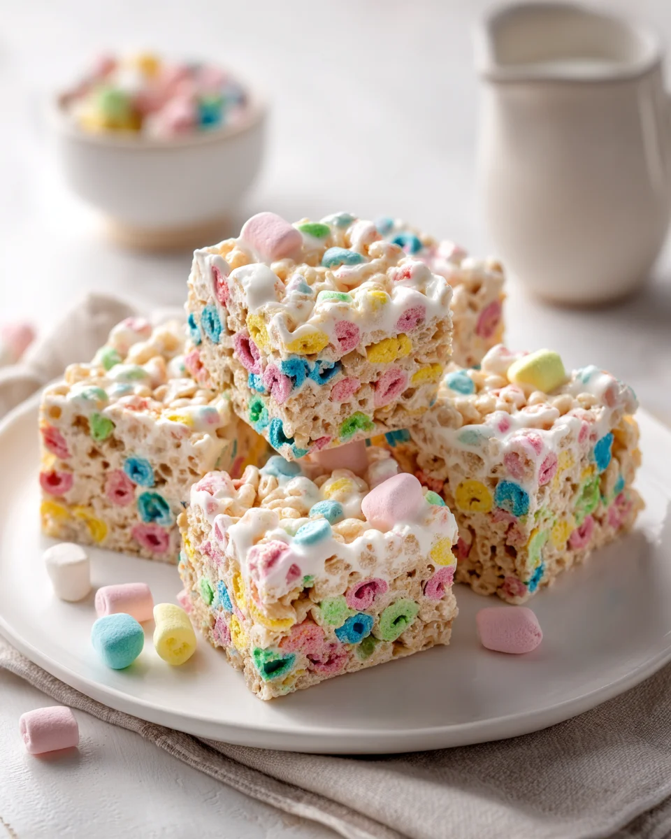 Magical Lucky Charms Marshmallow Treats - Kid-Friendly!