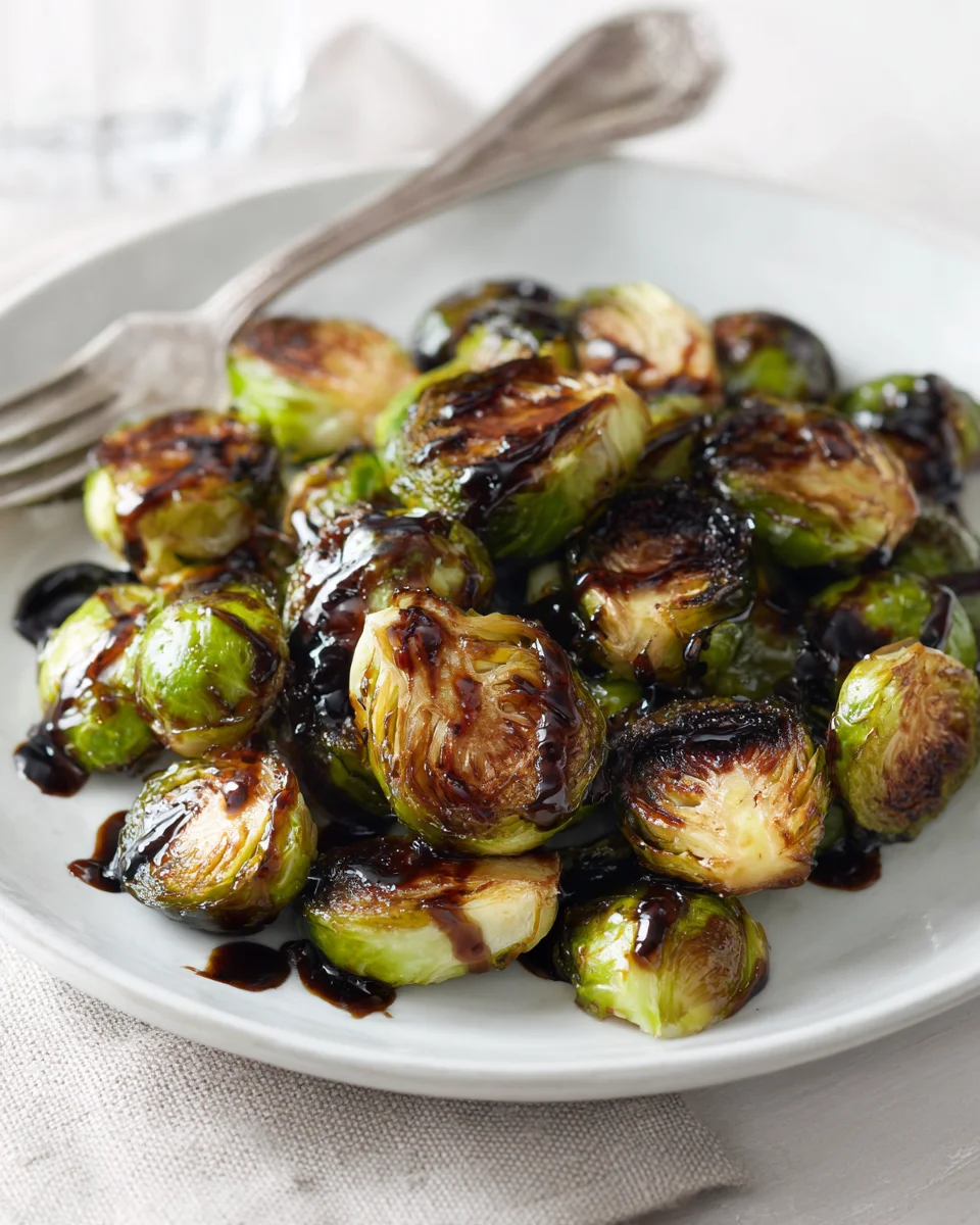 Irresistible Balsamic Glazed Roasted Brussels Sprouts