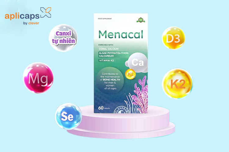 Aplicaps Menacal bổ sung canxi và nhiều khoáng chất khác cho cơ thể