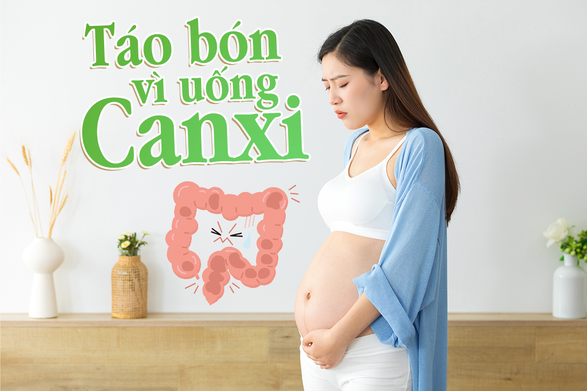 Táo bón vì uống canxi