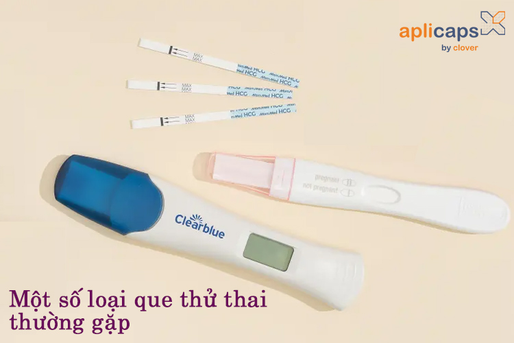 Một số loại que thử thai thường gặp
