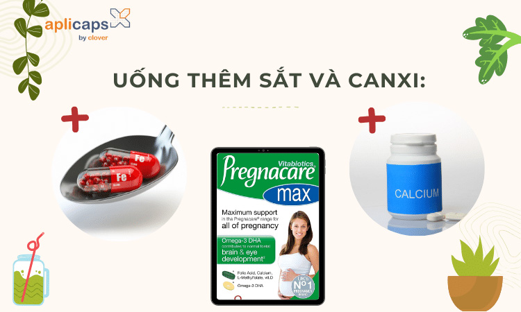 Thêm sắt và canxi để “hiệp lực” cùng mỗi viên Pregnacare Max