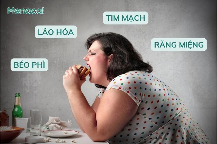 Ăn quá nhiều đồ ngọt có thể gây nguy hiểm đối với sức khỏe