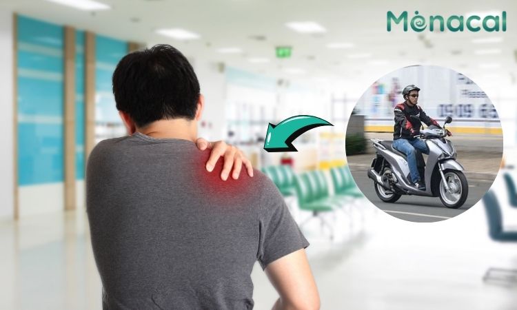 Lái xe khiến chấn thương xương đòn trở nên nghiêm trọng hơn.