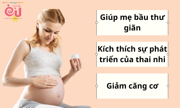 Lợi ích của việc xoa bụng khi mang thai