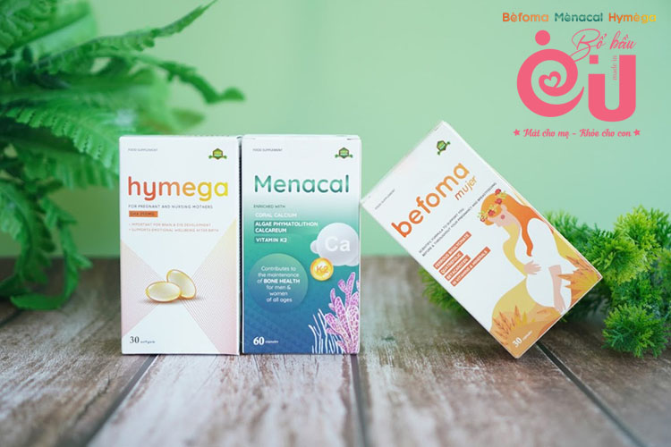 Bổ bầu EU Aplicaps gồm bộ ba sản phẩm Menacal, Hymega và Befoma