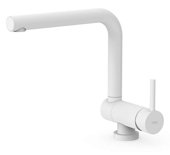 grifos-de-cocina-color-blanco-abatible-monomando–fabricante-tres-modelo-cano-abatible