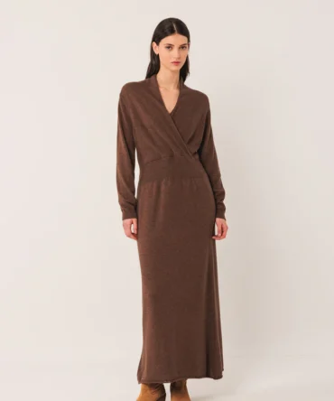VESTIDO LARGO CON CASHMERE