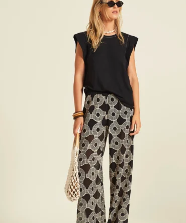 PANTALÓN IWIRA GASA BORDADA